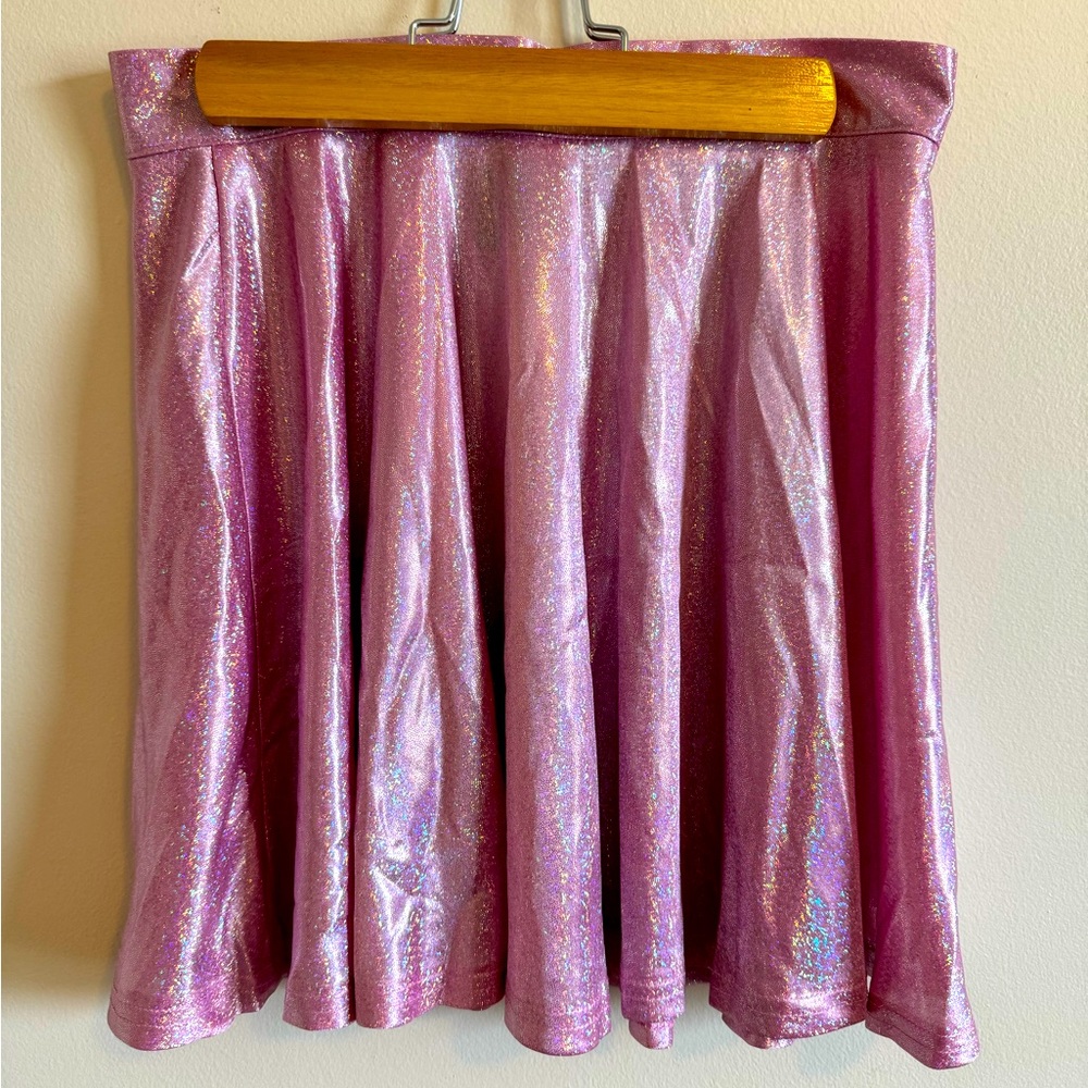 SHEIN pink shimmer mini skirt- Small 💗